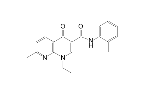 1,4-dihydro-1-ethyl-7-methyl-4-oxo-1,8-naphthyridine-3-carboxy-o-toluidide