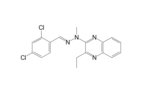 2,4-dichlorobenzaldehyde, (3-ethyl-2-quinoxalinyl)methylhydrazone