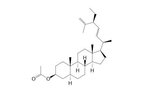 Stigmasta-22,25-dien-3-ol, acetate, (3.beta.,5.alpha.,22E,24S)-