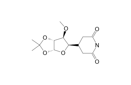 3-(2,2-dimethyl-6-methoxyfuro[2,3-d]-1,3-dioxol-5-yl)glutarimide