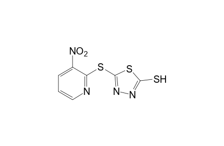 5-[(3-nitro-2-pyridyl)thio]-1,3,4-thiadiazole-2-thiol