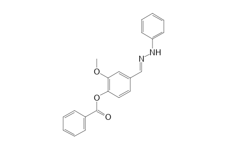 4-hydroxy-m-anisaldehyde, phenylhydrazone, benzoate