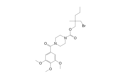 4-(3,4,5-trimethoxybenzoyl)-1-piperazinecarboxylic acid, ester with 2-(bromomethyl)-2-methyl-1-pentanol