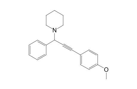 1-[3-(4-Methoxyphenyl)-1-phenylprop-2-yn-1-yl]piperidine
