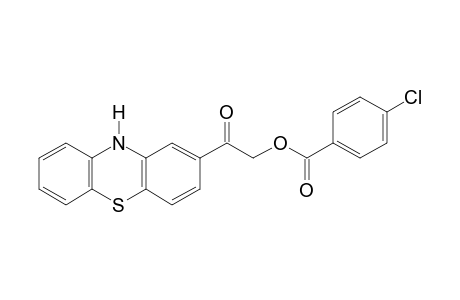 hydroxymethyl phenothiazin-2-yl ketone, p-chlorobenzoate(ester)