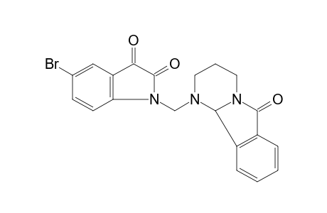 5-Bromo-1-[(1,2,3,4,6,10B-hexahydro-6-oxopyrimido[2,1-A]isoindol-1-yl)methyl]indole-2,3-dione