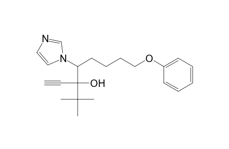 1H-Imidazole-1-ethanol, alpha-(1,1-dimethylethyl)-alpha-ethynyl-beta-(4-phenoxybutyl)-