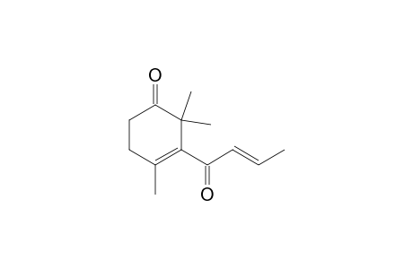 2,2,4-trimethyl-3-[(E)-1-oxobut-2-enyl]-1-cyclohex-3-enone