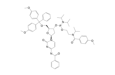 #66;N4-BENZOYL-5'-O-(4,4'-DIMETHOXYTRITYL)-3'-O-(N,N-DIISOPROPYLAMINO)-[2-[N-ISOPROPYL-N-(4-METHOXYBENZOYL)-AMINO]-ETHOXY]-PHOSPHINYL-2'-DEOXYCYTIDINE;FAST-DIA