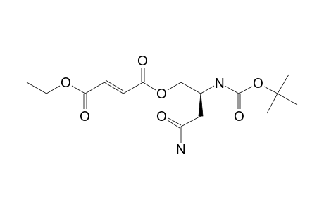 4-AMINO-2-(TERT.-BUTOXYCARBONYLAMINO)-4-OXOBUTYL_ETHYL-FUMARATE