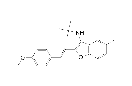 (E)-N-tert-Butyl-2-(4-methoxystyryl)-5-methylbenzofuran-3-amine