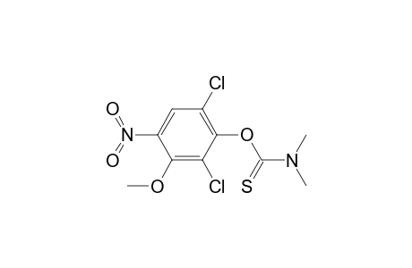 Carbamothioic acid, dimethyl-, O-(2,6-dichloro-3-methoxy-4-nitrophenyl) ester