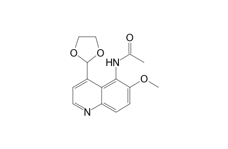 5-Acetylamino-4-(1,3-dioxolan-2-yl)-6-methoxyquinoline