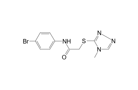 N-(4-bromophenyl)-2-[(4-methyl-4H-1,2,4-triazol-3-yl)sulfanyl]acetamide