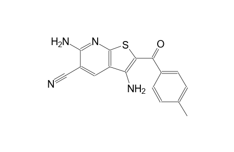 thieno[2,3-b]pyridine-5-carbonitrile, 3,6-diamino-2-(4-methylbenzoyl)-