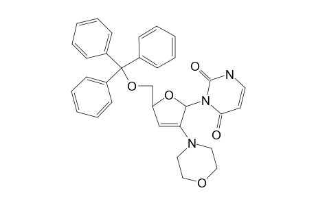 1-(2,3-Dideoxy-2-N-morpholino-5-o-trityl-.alpha.,D-glyceropent-2-enfuranosyl)uracil