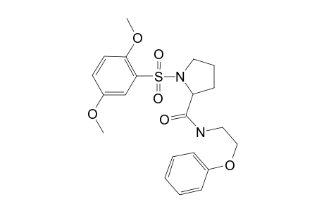 1-[(2,5-dimethoxybenzene)sulfonyl]-N-(2-phenoxyethyl)pyrrolidine-2-carboxamide