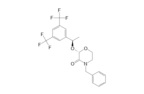 (2R,A-2-ALPHA-R)-4-BENZYL-[1-[3,5-BIS-(TRIFLUOROMETHYL)-PHENYL]-ETHOXY]-1,4-OXAZIN-3-ONE