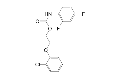 2,4-difluorocarbanilic acid, 2-(o-chlorophenoxy)ethyl ester