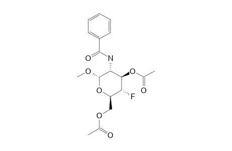 METHYL-3,6-DI-O-ACETYL-2-BENZAMIDO-2,4-DIDEOXY-4-FLUORO-ALPHA-D-GLUCOPYRANOSIDE