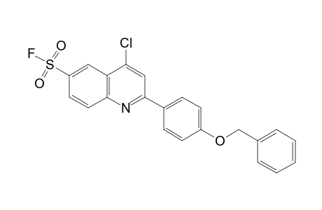 2-[p-(benzyloxy)phenyl]-4-chloro-6-quinolinesulfonyl fluoride