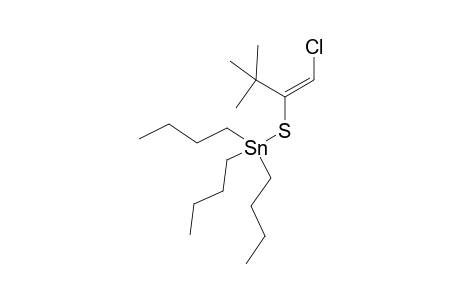 2-tert-Butyl-2-tributylstannylthiovinyl chloride