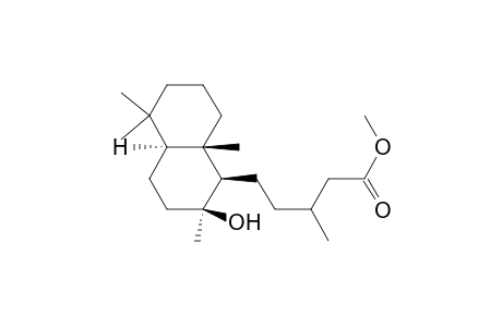 1-Naphthalenepentanoic acid, decahydro-2-hydroxy-.beta.,2,5,5,8a-pentamethyl-, methyl ester, [1R-[1.alpha.(S*),2.beta.,4a.beta.,8a.al pha.]]-