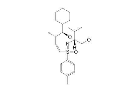 (+)-[RS,1Z,N(1S),3S,4R]-N-[1-(HYDROXYMETHYL)-2-METHYLPROPYL]-3-METHYL-4-CYCLOHEXYL-1-(4-METHYLPHENYLSULFONIMIDOYL)-1-BUTENE-4-OL