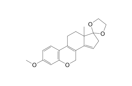 3-Methoxy-6-oxaestra-1,3,5(10),8(9),14(15)-pentaen-17-one ethylene acetal