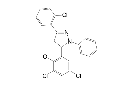 2-[3-(o-chlorophenyl)-1-phenyl-2-pyrazolin-5-yl]-4,6-dichlorophenol