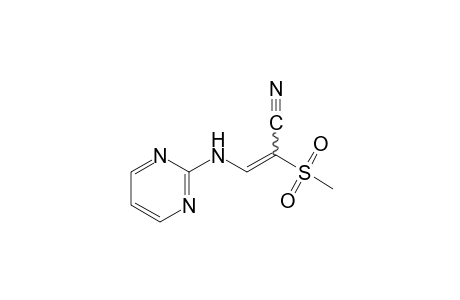 2-(Methylsulfonyl)-3-[(2-pyrimidinyl)amino]acrylonitrile