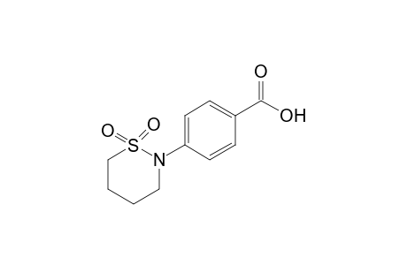 p-(tetrahydro-2H-1,2-thiazin-2-yl)benzoic acid, S,S-dioxide