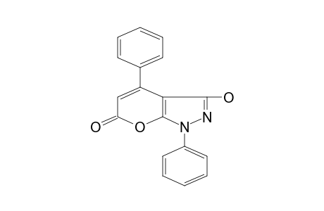 1,4-diphenyl-3-hydroxypyrano[2,3-c]pyrazol-6(1H)-one
