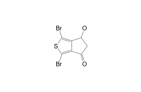 1,3-DIBROMO-6-HYDROXY-5,6-DIHYDRO-4H-CYCLOPENTA-[C]-THIOPHEN-4-ONE