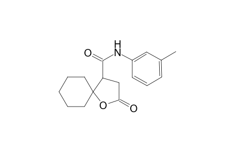 N-(3-methylphenyl)-2-oxo-1-oxaspiro[4.5]decane-4-carboxamide