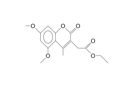 5,7-Dimethoxy-3-(ethoxycarbonylmethyl)-4-methylcoumarin