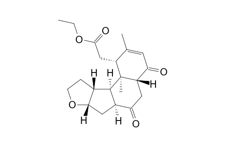 (1.alpha.,4a.beta.,6a.alpha.,7a.beta.,10a.beta.,10b.alpha.,10c.alpha.)-4,4a,5,6,6a,7,7a,9,10,10a,10b,10c-Dodecahydro-2,10c-dimethyl-4,6-dioxo-1H-benz[6,7]indeno[2,1-b]furan-1-acetic acid ethyl ester