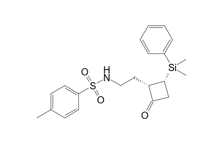 N-{2-[(1S*,2R*)-2-(Dimethylphenylsilyl)-4-oxocyclobutyl]ethyl}-4-methylbenzenesulfonamide