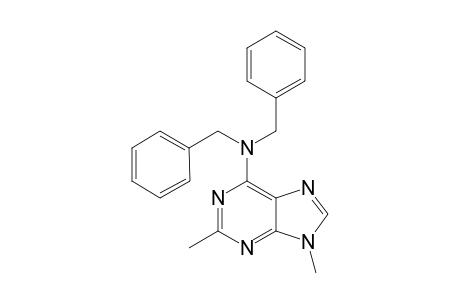 Dibenzyl-[2,9-dimethyl-9H-purin-6-yl]-amine