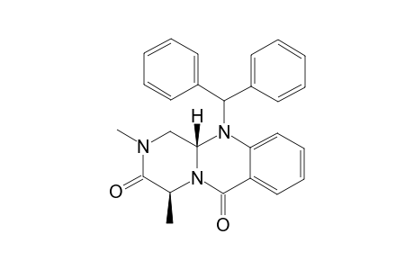 (4S,11AS)-11-(DIPHENYLMETHYL)-2,4-DIMETHYL-2,4,11,11A-TETRAHYDRO-1H-PYRAZINO-[2,1-B]-QUINAZOLINE-3,6-DIONE