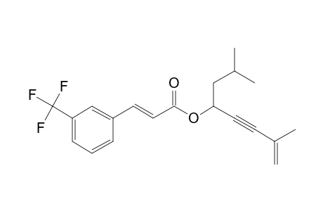 Trans-3-trifluoromethylcinnamic acid, 2,7-dimethyloct-7-en-5-yn-4-yl ester