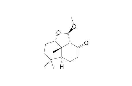 2A-BETA,3,4,5A-ALPHA,6,7,8,8A-BETA,8B-DECAHYDRO-2-BETA-METHOXY-6,6,8B-BETA-TRIMETHYL-3-OXO-2H-NAPHTHO-[1,8-BC]-FURAN