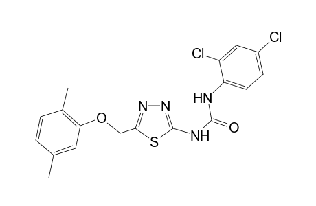 N-(2,4-dichlorophenyl)-N'-{5-[(2,5-dimethylphenoxy)methyl]-1,3,4-thiadiazol-2-yl}urea