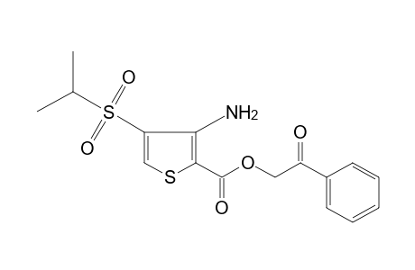 3-amino-4-(isopropylsulfonyl)-2-thiophenecarboxylic acid, phenacyl ester