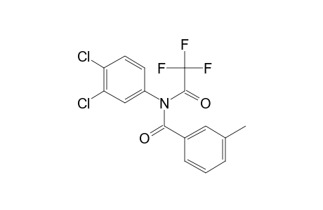 N-(3,4-Dichlorophenyl)-3-methylbenzamide, N-trifluoroacetyl-