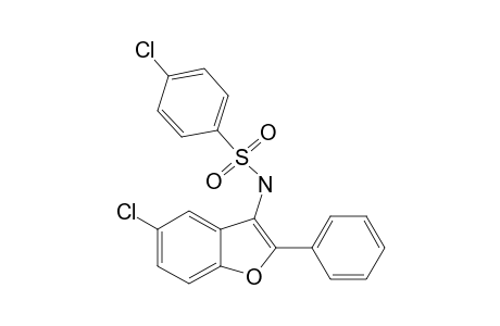4-CHLORO-N-(5-CHLORO-2-PHENYLBENZOFURAN-3-YL)-BENZENESULFONAMIDE