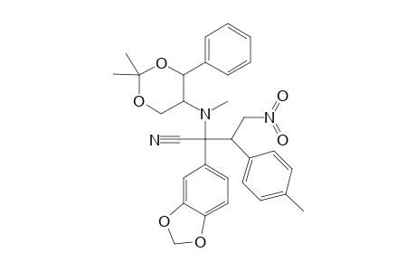 N-(2,2-dimethyl-4-phenyl-1,3-dioxan-5-yl)-N-methyl-N-(1-piperonyl-1-cyano-2-tolyl-3-nitropropanamine