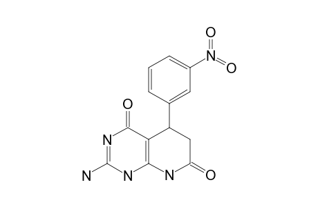 2-AMINO-5-(3'-NITROPHENYL)-4,7-DIOXO-1,4,5,6,7,8-HEXAHYDROPYRIDO-[2,3-D]-PYRIMIDINE