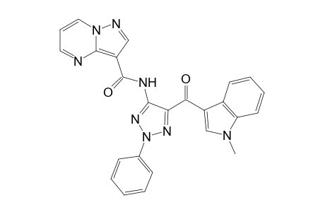 N-[5-(1-Methyl-1H-indole-3-carbonyl)-2-phenyl-2H-1,2,3-triazol-4-yl]pyrazolo[1,5-a]- pyrimidine-3-carboxamide