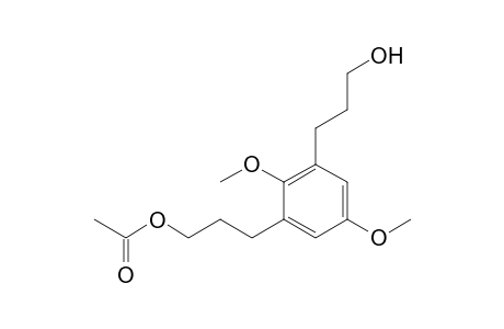 1-(3'-Acetoxypropyl)-3-(3'-hydroxypropyl)-2,5-dimethoxybenzene